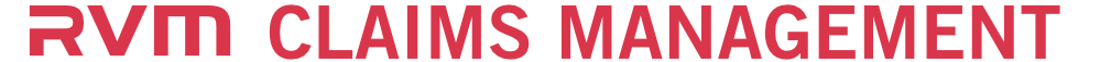 RVM logo with the lettering “CLAIMS MANGEMENT” - Department information and service contents